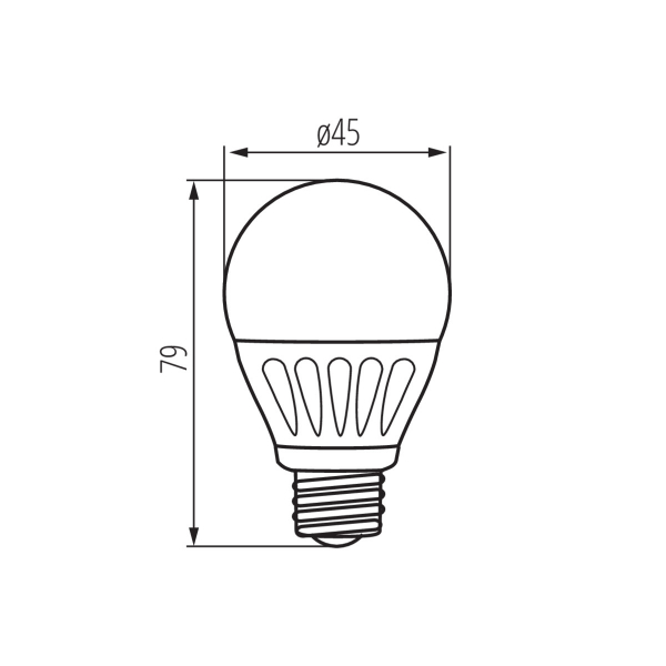 Kanlux LED Leuchtmittel BILO 5W E27 (Warmweiß)